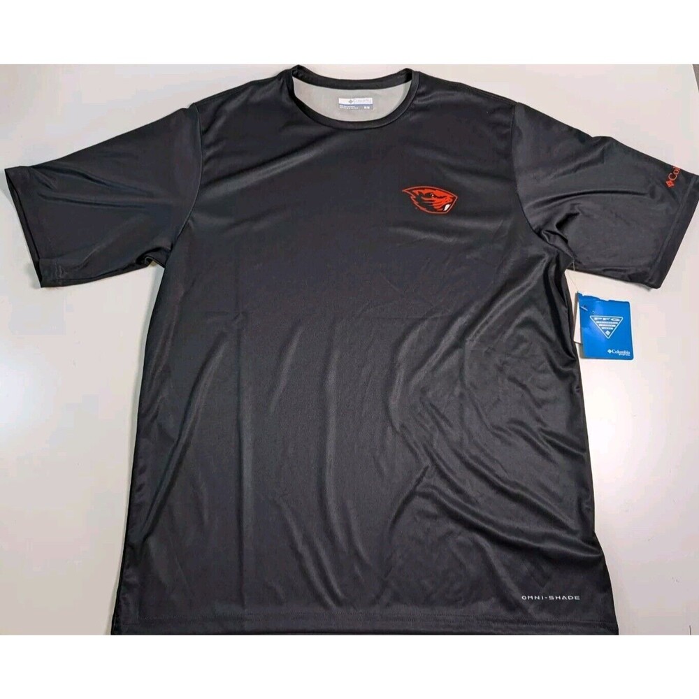 Columbia PFG Oregon State Beavers Shirt Black Men’s Size: Medium NWT
